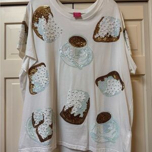 Queen of Sparkles Beignets & Coffee T-Shirt